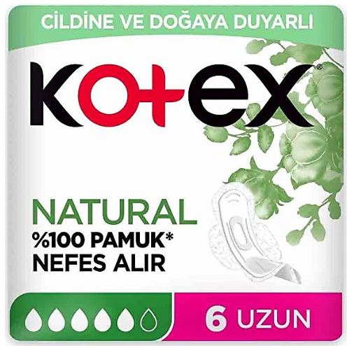 KOTEX NATURAL 6 UZUN 